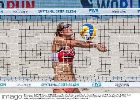 swatch Beach volleyball Beachvolleyball FIVB World Tour Finals 2015, Sarah Pavan (CAN); swatch Beach Volleyball FIVB World Tour Finals 2015, 29.09.-04.10.2015, Fort Lauderdale, Florida, USA xPWx