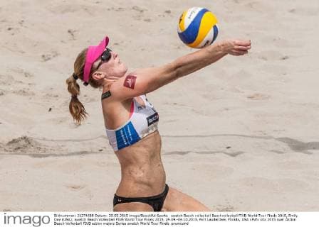 swatch Beach volleyball Beachvolleyball FIVB World Tour Finals 2015, Emily Day (USA); swatch Beach Volleyball FIVB World Tour Finals 2015, 29.09.-04.10.2015, Fort Lauderdale, Florida, USA xPWx