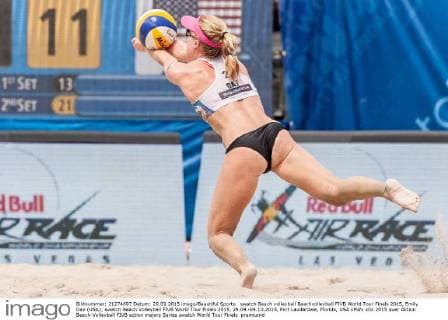 swatch Beach volleyball Beachvolleyball FIVB World Tour Finals 2015, Emily Day (USA); swatch Beach Volleyball FIVB World Tour Finals 2015, 29.09.-04.10.2015, Fort Lauderdale, Florida, USA xPWx