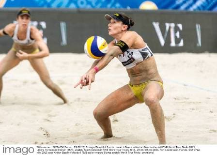 swatch Beach volleyball Beachvolleyball FIVB World Tour Finals 2015, LIliana Fernandez Steiner (ESP); swatch Beach Volleyball FIVB World Tour Finals 2015, 29.09.-04.10.2015, Fort Lauderdale, Florida, USA xPWx