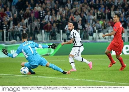 Turin, 30.09.2015 - UEFA Champions League 2015 2016 - Juventus Turin vs FC Sevilla - gol Simone Zaza 