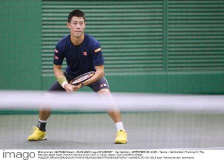 Kei Nishikori, SEPTEMBER 30, 2015 - Tennis : Kei Nishikori Training for The Rakuten Japan Open Tennis Championships 2015 in Tokyo, Japan. NoxThirdxPartyxSales  (ipha014138)