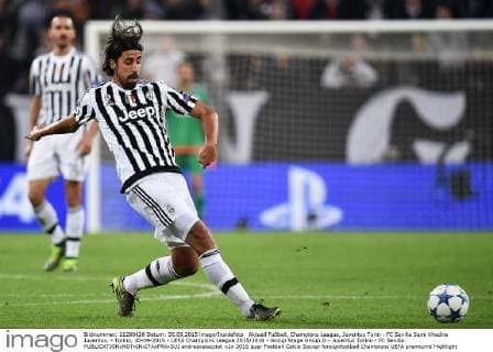 Aktuell Fußball, Champions League, Juventus Turin - FC Sevilla Sami Khedira Juventus, - Torino, 30-09-2015 - UEFA Champions League 2015 2016 - Group Stage Group D - Juventus Torino - FC Sevilla. andreaxstaccioli