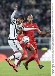 Turin, 30.09.2015 - UEFA Champions League 2015 2016 - Juventus Turin vs FC Sevilla - Alvaro Morata-Steven N zonzi 