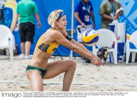 swatch Beach volleyball Beachvolleyball FIVB World Tour Finals 2015, Laura Ludwig (GER); swatch Beach Volleyball FIVB World Tour Finals 2015, 29.09.-04.10.2015, Fort Lauderdale, Florida, USA xPWx