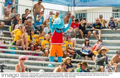 swatch Beach volleyball Beachvolleyball FIVB World Tour Finals 2015, Sunny (Maskotchen); swatch Beach Volleyball FIVB World Tour Finals 2015, 29.09.-04.10.2015, Fort Lauderdale, Florida, USA xPWx