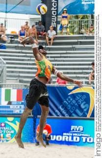 swatch Beach volleyball Beachvolleyball FIVB World Tour Finals 2015, Evandro Goncalves Oliveira Junior (BRA); swatch Beach Volleyball FIVB World Tour Finals 2015, 29.09.-04.10.2015, Fort Lauderdale, Florida, USA xPWx