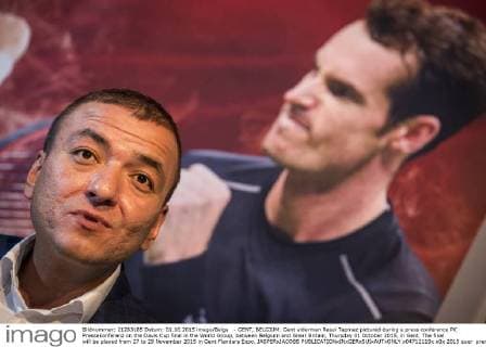 - GENT, BELGIUM: Gent alderman Resul Tapmaz pictured during a press conference PK Pressekonferenz on the Davis Cup final in the World Group, between Belgium and Great Britain, Thursday 01 October 2015, in Gent. The final will be played from 27 to 29 November 2015 in Gent Flanders Expo. JASPERxJACOBS  x04712119x
