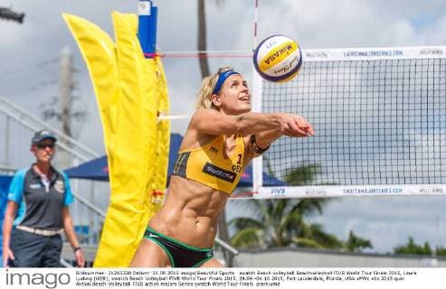 swatch Beach volleyball Beachvolleyball FIVB World Tour Finals 2015, Laura Ludwig (GER); swatch Beach Volleyball FIVB World Tour Finals 2015, 29.09.-04.10.2015, Fort Lauderdale, Florida, USA xPWx