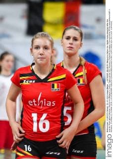 - ANTWERP, BELGIUM: Belgium s Celine Van Gestel looks dejected after the quarter-finals game between Serbia and Belgium s Yellow Tigers at the CEV Women s Volleybal European Championship EM Europameisterschaft in Antwerp, Thursday 01 October 2015. LUCxCLAESSEN  x04712493x