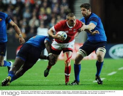 Rugby Union - 2015 Rugby World Cup - Pool D: France vs. Canada Nick Blevins of Canada at Stadium MK, Milton Keynes. COLORSPORT ANDREW COWIE 