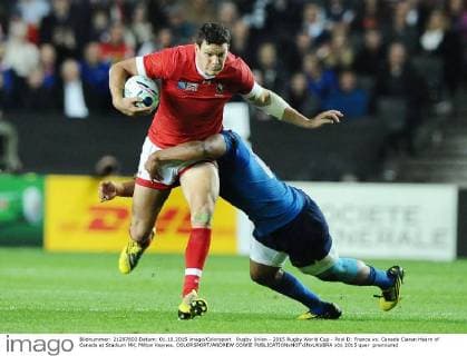 Rugby Union - 2015 Rugby World Cup - Pool D: France vs. Canada Ciaran Hearn of Canada at Stadium MK, Milton Keynes. COLORSPORT ANDREW COWIE 