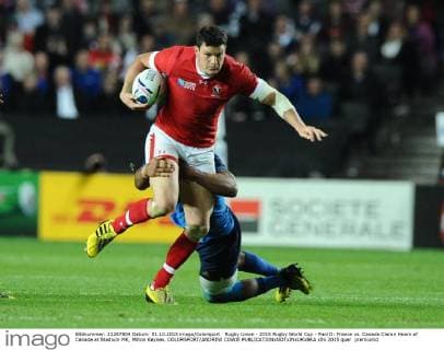 Rugby Union - 2015 Rugby World Cup - Pool D: France vs. Canada Ciaran Hearn of Canada at Stadium MK, Milton Keynes. COLORSPORT ANDREW COWIE 