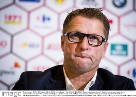 - BRUSSELS, BELGIUM: Belgium s assistant coach Vital Borkelmans pictured during a press conference PK Pressekonferenz of Belgian national soccer team Red Devils, Friday 02 October 2015, in Brussels. Head coach Wilmots will announce the selection for the upcoming Euro 2016 qualification games against Andorra and Israel. LAURIExDIEFFEMBACQ  x04712754x