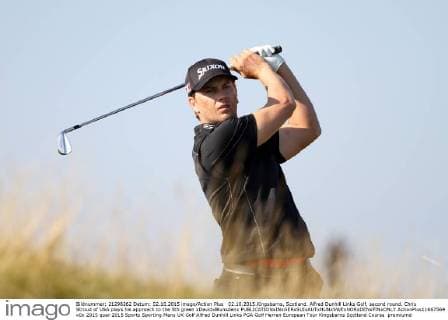 02.10.2015.Kingsbarns, Scotland. Alfred Dunhill Links Golf, second round. Chris Stroud of USA plays his approach to the 5th green xDavidxBlunsdenx  ActionPlus11667569