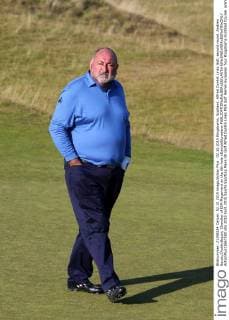 02.10.2015.Kingsbarns, Scotland. Alfred Dunhill Links Golf, second round. Andrew "Chubby" Chandler of ISM Magement on the 6th hole xDavidxBlunsdenx  ActionPlus11667550