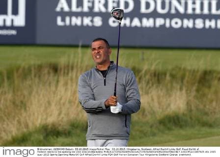 03.10.2015. Kingsbarns, Scotland. Alfred Dunhill Links Golf. Ruud Gullitt of Holland reacts to his opening tee shot xDavidxBlunsdenx  ActionPlus11667825