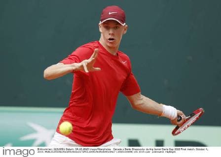 Canada s Denis Shapovalov during Junior Davis Cup 2015 Final match. October 4, 2015.  (2015100449)
