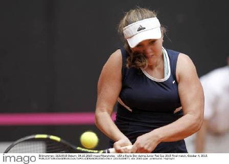 USA s Kayla Day during Junior Fed Cup 2015 Final match. October 4, 2015.  (2015100477)