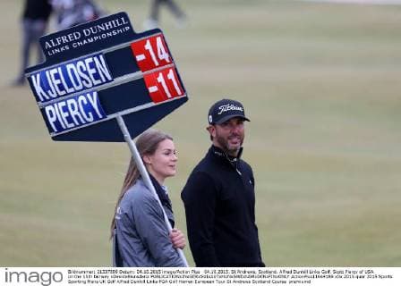 04.10.2015. St Andrews, Scotland. Alfred Dunhill Links Golf. Scott Piercy of USA on the 15th fairway xDavidxBlunsdenx  ActionPlus11669186