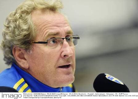 05.10.2015, Stockholm - Fussball - Nationalteam - Schweden - PK - SvFF Trainer Erik Hamren -  Copyright: JOELxMARKLUND BB151005JM004