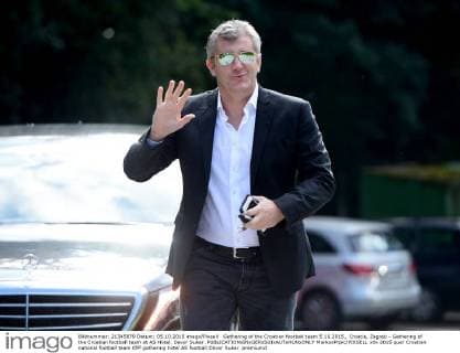 Gathering of the Croatian football team 5.10.2015., Croatia, Zagreb - Gathering of the Croatian football team at AS Hotel. Davor Suker.  MarkoxPrpic PIXSELL
