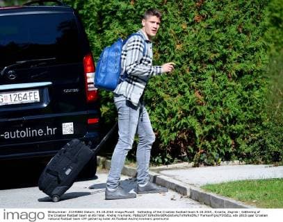 Gathering of the Croatian football team 5.10.2015., Croatia, Zagreb - Gathering of the Croatian football team at AS Hotel. Andrej Kramaric.  MarkoxPrpic PIXSELL
