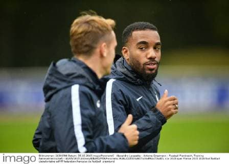 Alexandre Lacazette - Antoine Griezmann - Fussball Frankreich, Training Nationalmannschaft - 10 05 2015 AnthonyBIBARD FEP Panoramic 