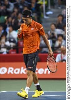 Kei Nishikori (JPN), OCTOBER 5, 2015 - Tennis : Rakuten Japan Open Tennis Championships 2015, the first round match between Borna Coric (CRO) 1-2 Kei Nishikori (JPN) at Ariake Coliseum, Tokyo, Japan. NoxThirdxPartyxSales  (dlra010537)