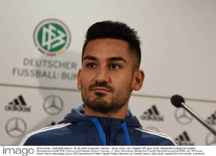 06.10.2015, xblx, Fussball EM Quali 2016, Deutschland Deutsche Fussball Nationalmannschaft DFB Training und Pressekonferenz Training, v.l. Ilkay Guendogan (Deutsche Fussball Nationalmannschaft DFB)