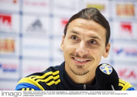 151006 Zlatan Ibrahimovic - PK am 6 oktober 2015 i Stockholm.  Copyright: JOELxMARKLUND BB151006JM008