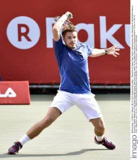 Wawrinka at Japan Open tennis championships Stan Wawrinka of Switzerland returns the ball to Radek Stepanek of the Czech Republic during their first-round match at the Japan Open tennis championships in Tokyo on Oct. 6, 2015. Wawrinka won 7-5, 6-3. 