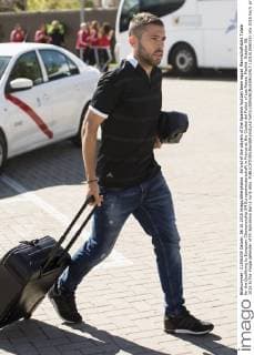 Arrival of the players of the Spanish football team squad Mannschaftsbild Totale for the Qualifying to European Championship EM Europameisterschaft in France at the Ciudad del Futbol of Las Rozas, Madrid. October 06, 2015 In the image defender of FC Barcelona Barca Jordi Alba.  (20151006019)