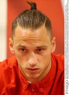 SOCCER - UEFA EURO EM Europameisterschaft Fussball 2016 quali, MNE vs AUT, preview VIENNA,AUSTRIA,07.OCT.15 - SOCCER - UEFA European Championship EM Europameisterschaft 2016, European Qualifiers, OEFB international match Länderspiel Montenegro vs Austria, preview, mixed zone of team AUT. Image shows Marko Arnautovic (AUT). Keywords: press conference PK Pressekonferenz GEPAxpictures xChristianxOrt