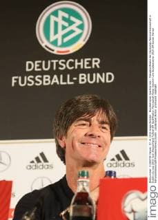 Bundestrainer Joachim Löw - Pressekonferenz der Deutschen Nationalmannschaft in Dublin