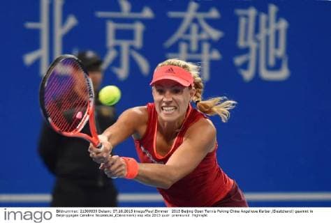 2015 Beijing Open Tennis Peking China Angelique Kerber,(Deutchand) gewinnt in Beijinggegen Caroline Wozniacki ,(Dänemark)