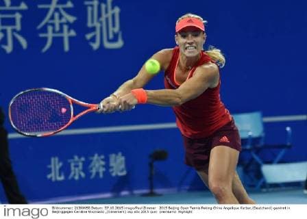 2015 Beijing Open Tennis Peking China Angelique Kerber,(Deutchand) gewinnt in Beijinggegen Caroline Wozniacki ,(Dänemark)