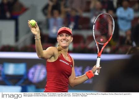 2015 Beijing Open Tennis Peking China Angelique Kerber,(Deutchand) gewinnt in Beijinggegen Caroline Wozniacki ,(Dänemark)