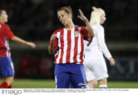 Champions League match between Atletico Madrid - FC Zorky. In this picture, Nagore. xANGELxRIVEROx 