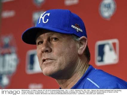 Oct. 7, 2015 - Kansas City, MO, USA - Kansas City Royals manager Ned Yost during a news conference on Wednesday, Oct. 7, 2015, at Kauffman Stadium in Kansas City, Mo. The Royals meet the Houston Astros in Game 1 of the ALDS on Thursday. Houston at Kansas City - ZUMAm67_