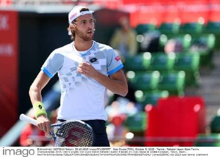 Joao Sousa (POR), October 8, 2015 - Tennis : Rakuten Japan Open Tennis Championships 2015, men s singles 2nd round match between Austin Krajicek 2-1 Joao Sousa at Ariake Coliseum, Tokyo, Japan. NoxThirdxPartyxSales  (umqa028506)