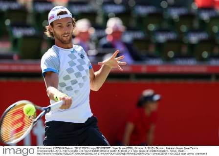 Joao Sousa (POR), October 8, 2015 - Tennis : Rakuten Japan Open Tennis Championships 2015, men s singles 2nd round match between Austin Krajicek 2-1 Joao Sousa at Ariake Coliseum, Tokyo, Japan. NoxThirdxPartyxSales  (umqa028508)