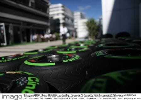 Motorsports: FIA Formula One World Championship WM Weltmeisterschaft 2015, Grand Prix of Russia, Pirelli, tire, tires, tyre, tyres, wheel, wheels, Reifen, Rad, feature xHOCHxZWEIx