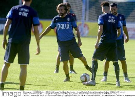 Aktuell Fußball, Training Nationalteam Italien IPP20151008 Football - soccer: international match Länderspiel training session of Italy (ITA), Andrea Pirlo (Hinweis: Verwendung nur in Deutschland - only Germany) xHOCHxZWEIx xItalyxPhotoxPressx 