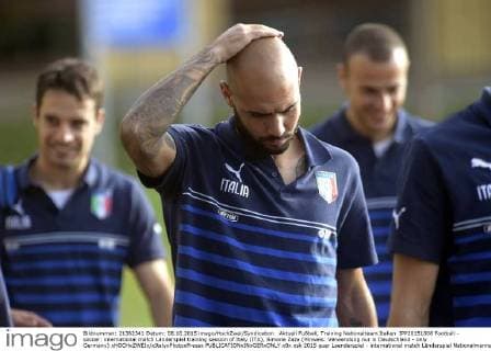 Aktuell Fußball, Training Nationalteam Italien IPP20151008 Football - soccer: international match Länderspiel training session of Italy (ITA), Simone Zaza (Hinweis: Verwendung nur in Deutschland - only Germany) xHOCHxZWEIx xItalyxPhotoxPressx 