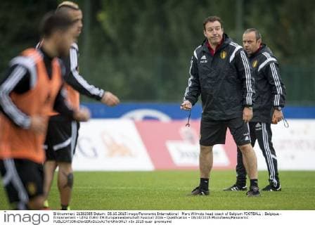 Marc Wilmots head coach of Belgium FOOTBALL : Belgique - Entrainement - UEFA EURO EM Europameisterschaft Fussball 2016 - Qualification - 08 10 2015 PhotoNews Panoramic 