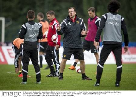 Marc Wilmots head coach of Belgium FOOTBALL : Belgique - Entrainement - UEFA EURO EM Europameisterschaft Fussball 2016 - Qualification - 08 10 2015 PhotoNews Panoramic 