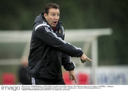 Marc Wilmots head coach of Belgium FOOTBALL : Belgique - Entrainement - UEFA EURO EM Europameisterschaft Fussball 2016 - Qualification - 08 10 2015 PhotoNews Panoramic 