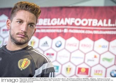 Dries Mertens of Belgium FOOTBALL : Belgique - Conference de presse - UEFA EURO EM Europameisterschaft Fussball 2016 - Qualification - 08 10 2015 PhotoNews Panoramic 