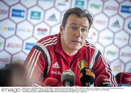 Marc Wilmots head coach of Belgium - Entraineur Coach Selectionneur FOOTBALL : Belgique - Conference de presse - UEFA EURO EM Europameisterschaft Fussball 2016 - Qualification - 08 10 2015 PhotoNews Panoramic 